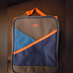 THERMOS Blue and Orange Kids Lunch Bag